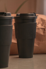 Disposable coffee cups