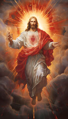 Sagrado Corazón de Jesús, Sacred Heart of Jesus. Divina misericordia. Divine mercy