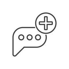 Obraz premium Add Message Icon