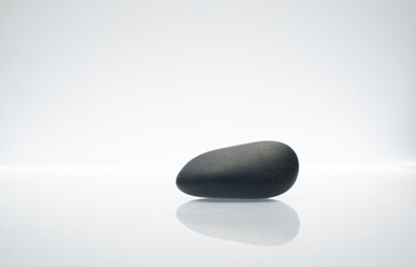 stones on white background for product presentation podium