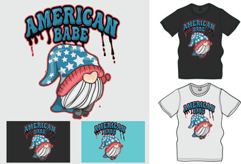 Santa Clues in American Flags Hat,
The Ultimate Collection of Independence Day T-Shirt Designs, Celebrate 4th of July in Style