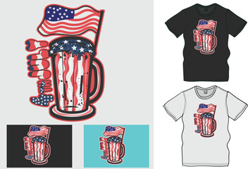  Celebrate the 4th of July with Beer and Patriotism, The Ultimate Collection of Independence Day T-Shirt Designs, Celebrate the 4th of July in Style
