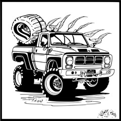 illustration of a truck