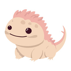 Fototapeta premium Cute hedgehog mascot sitting in nature
