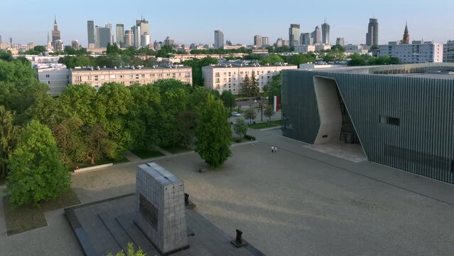 Museum of the History of Polish Jews 'Polin' from above