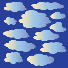 Blue sky with clouds, clouds in a blue sky|