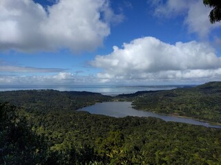 clouds over the river