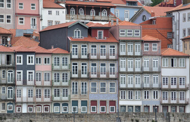 Fototapeta premium Set image of ancient city buildings built on top of a stone platform