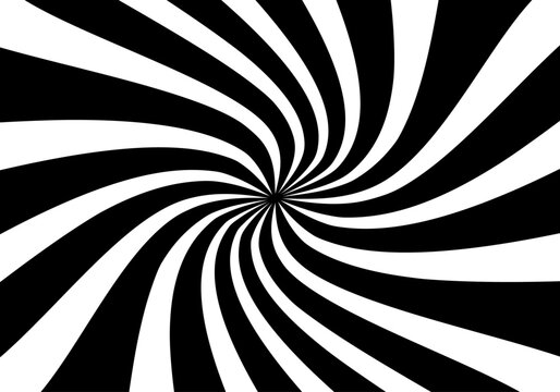 Fondo de espiral blanca y negra