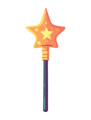 magic wand with star icon