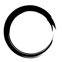 Circle border, grunge circle brush