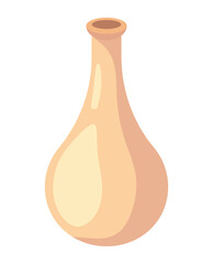 white vase of clay decorative icon