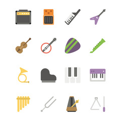 music and audio icons set