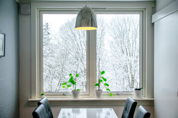 window in a room watching the Winter
