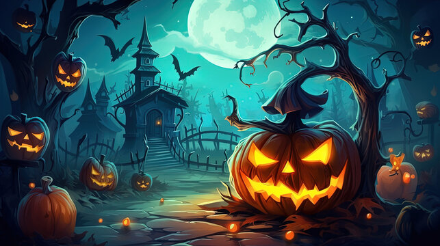 Halloween celebration background