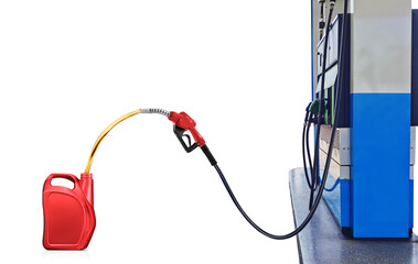 gasoline pump nozzle Refueling red gallon PNG transparent