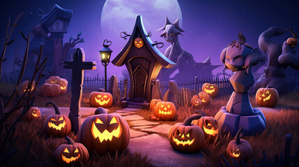 Halloween celebration background