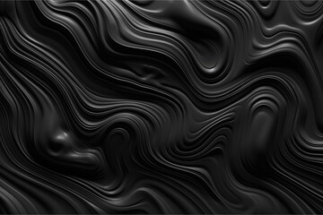 background seamless minimal black abstract glossy soft waves background texture elegant wavy carved marble luxury wallpaper pattern tileable subtle dark grey presentation or display b generative ai