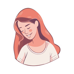 smiling woman with brown hair