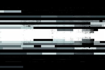 background seamless no signal transmission error black and white bars tv static noise pattern tileable television screen or video game pixel glitch or damage background texture retro  generative ai