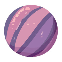 The shiny blue sphere reflects