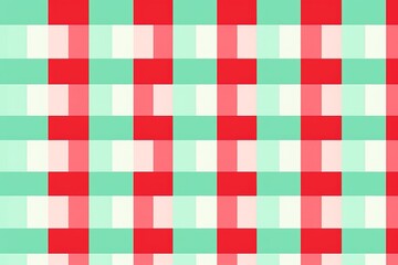 background seamless gingham checker squares christmas wrapping paper pattern in mint green and candy cane red simple geometric traditional xmas card background gift wrap texture or wi generative ai