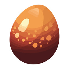 easter orange egg seasonal icon