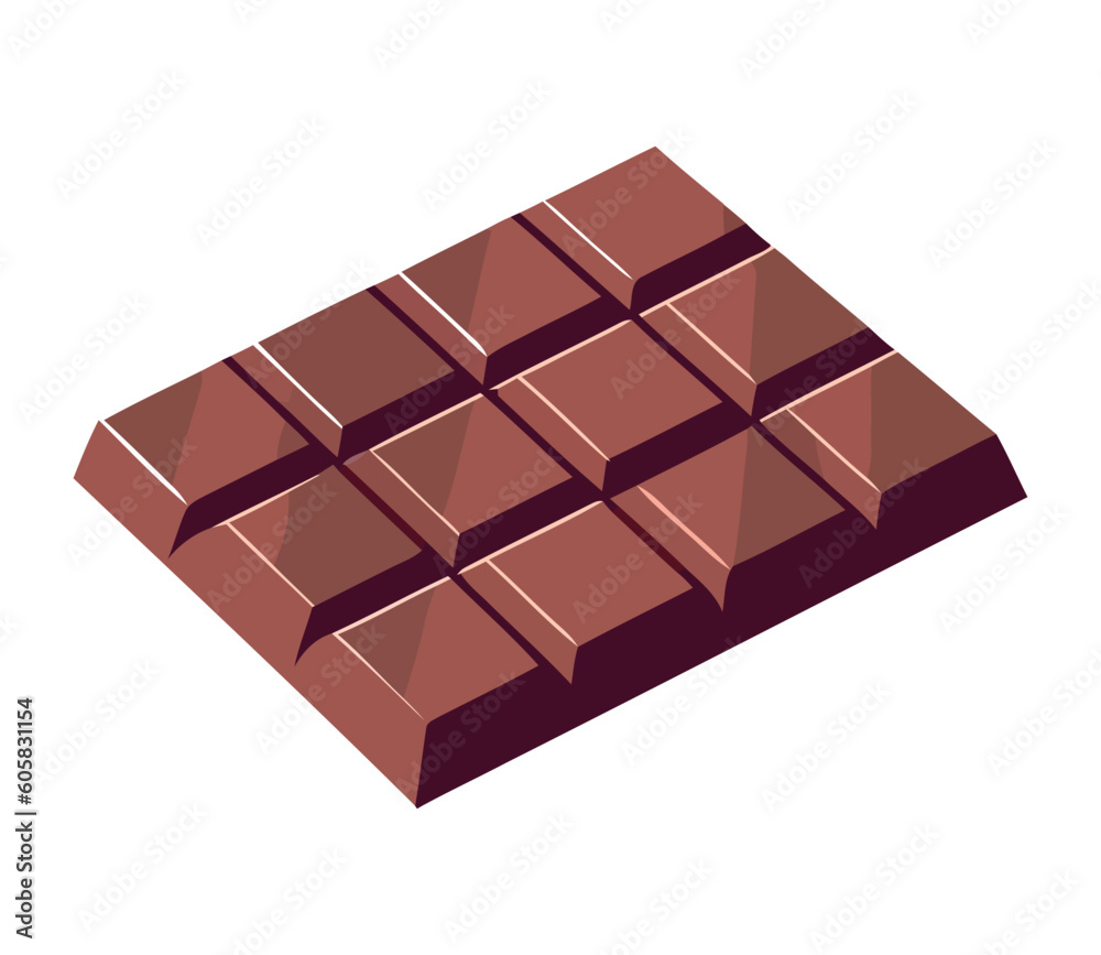 Wall mural dark chocolate block shapes, a symbol of gourmet