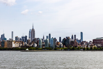 New York City Manhattan skyline view with Empire State building