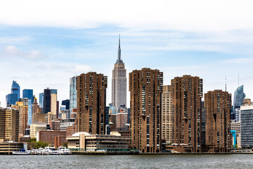 New York City Manhattan skyline view with Empire State building