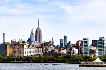 Fototapeta na wymiar New York City Manhattan skyline view with Empire State building