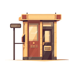 kiosk carnival fair facade icon