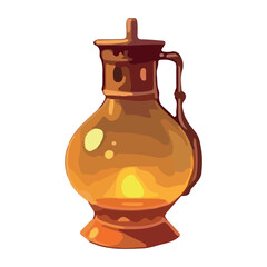 retro lantern handle ornate icon