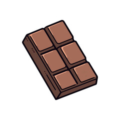 Dark chocolate slice, a gourmet dessert icon
