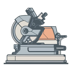 steel blade cuts with electric saw