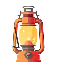 Antique lantern burning bright