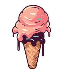 gourmet ice cream sundae decoration