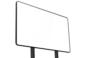 Blank isolated billboard white background