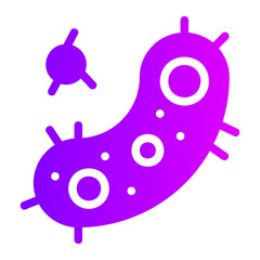 bacteria gradient icon
