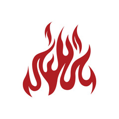 Flames. Vector logo. Flammable symbol. Fire.