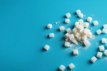 Fototapeta na wymiar illustration, scattered sugar, generative ai
