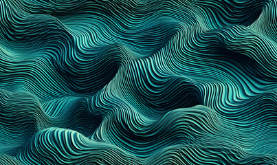 Fototapeta na wymiar Realistic psychic waves illustration seamless wallpaper design created with Generative AI technology