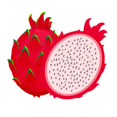 dragon fruit isolated