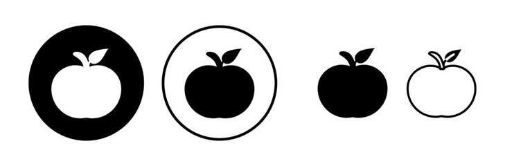 Apple icon vector. apple symbol