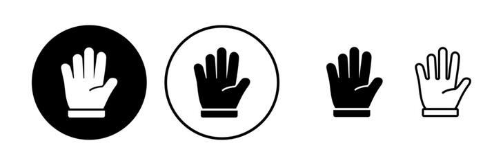 Hand icon vector. hand symbols. palm