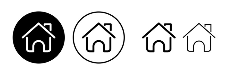 Obraz premium Home icon vector. House vector icon