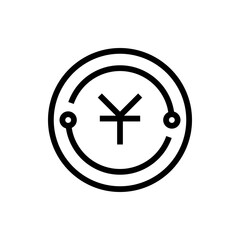Yuan line icon