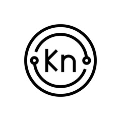 Fototapeta premium kuna line icon