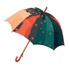 umbrella in rainy autumn weather