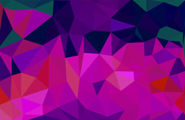 Purple Polygonal Mosaic Background, Creative Design Templates